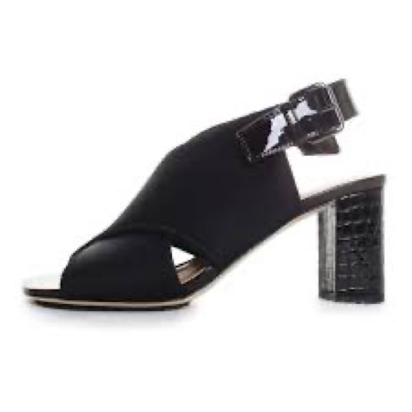 Donald Pliner Black Croco Pyper Slingback - Picture 2 of 15